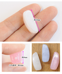マーブルなパステルカラービーズ約23mm10個入り全3色多角形柱《ミルキープラスチックビーズアクリルビーズプラビーズビーズパーツカラービーズピアスアクセサリーパーツハンドメイド手作り手芸》
