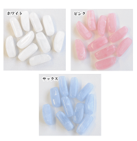 マーブルなパステルカラービーズ約23mm10個入り全3色多角形柱《ミルキープラスチックビーズアクリルビーズプラビーズビーズパーツカラービーズピアスアクセサリーパーツハンドメイド手作り手芸》
