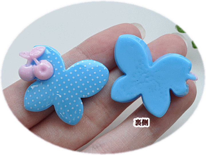楽天市場】ポップな大きめデコパーツ 全4種 2個入り 26mm〜33mm ...