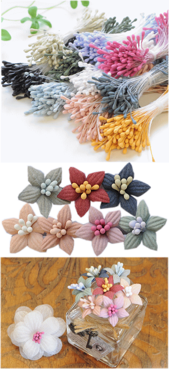 楽天市場 フラワーペップ 花芯 長さ約57mm 100本入 全10色 アートフラワー 布花 つまみ細工 花びらパーツ 花弁 花びら 手芸 ハンドメイド 手作り フラワー 花 髪飾り ウエディング アクセサリー パーツ 造花 手作り工房 ｍｙ ｍａｍａ