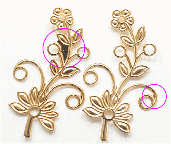 楽天市場】（完売しました） メタル チャーム ステム 10枚 《 花 茎