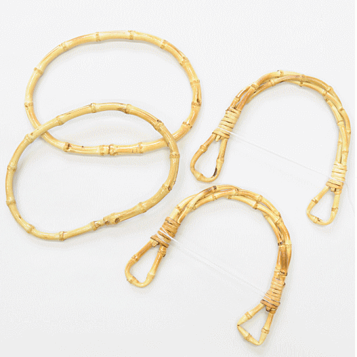 ハンドメイド　西陣織金襴 金糸 ラメ糸ハンド バッグ バンブー 持ち手 #421 楽天市場】（完売しました） バンブー 持ち手 2本セット 全2種 《 竹