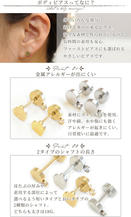 楽天市場 カン付き 18g ストレートバーベル ボディピアス ステンレス 2個入 金属アレルギー ピアス 軟骨 つけっぱなし チャーム キャッチ トラガス 1mm ラブレット メンズ パーツ セット ハンドメイド 手芸 手作り 手作り工房 ｍｙ ｍａｍａ