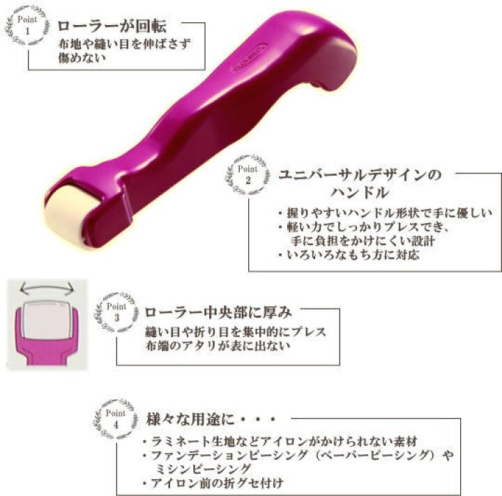 楽天市場】クロバー コロコロオープナー 《 Clover ぬいしろ開き ぬいしろ倒し 折り目付け パッチワーク 回転 プレス ラミネート ファンデーションピーシング ペーパーピーシング ミシンピーシング ハンドメイド 手芸 手作り 》 : 手作り工房 MY mama