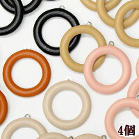 フェイクレザーチャームサークル小約27mm4個全5色《合皮レザーカン付き中抜きラウンドピアスイヤリングネックレスパーツハンドメイド手芸手作り》