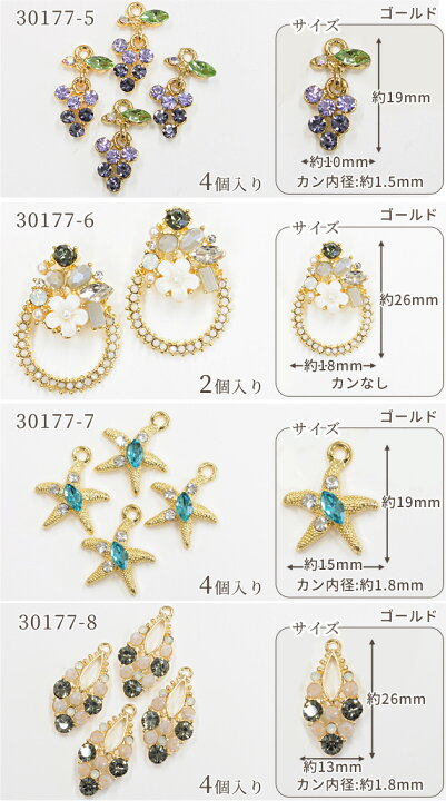 楽天市場】洗練されたデザインが魅力 オーサム チャーム 2個～4個 全12 