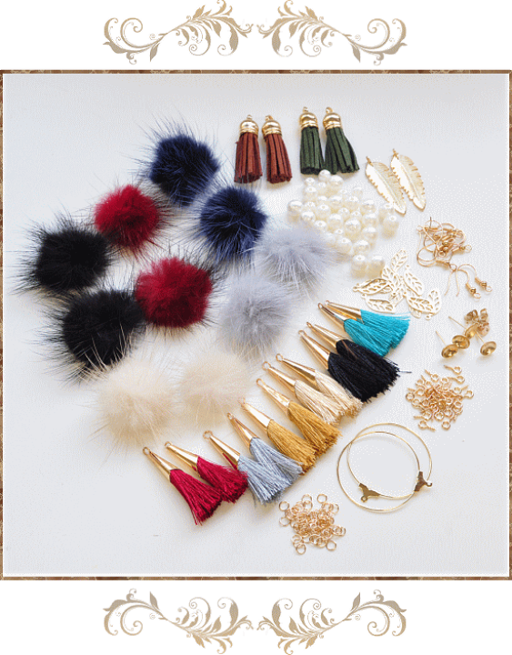 楽天市場】（完売しました） ミンクボンボン ピアスセット ゆう