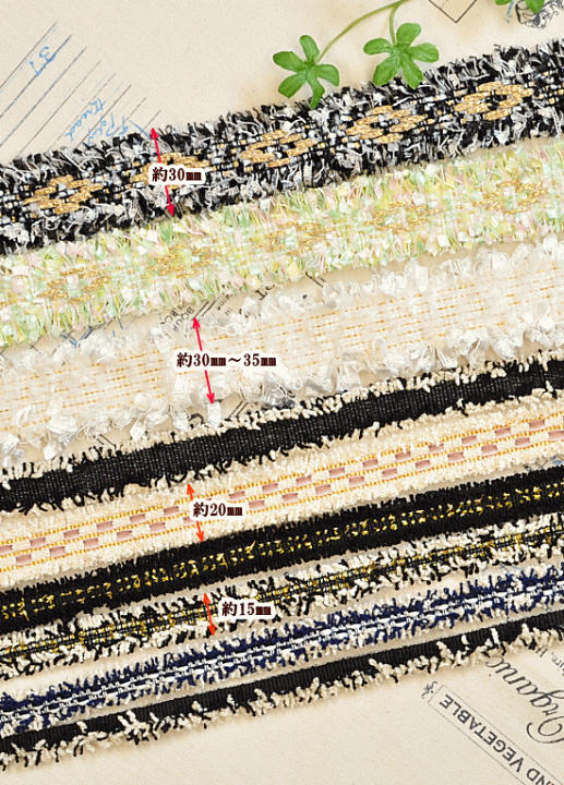 楽天市場】（完売しました） ツイードリボンアソートセット 10種 10m