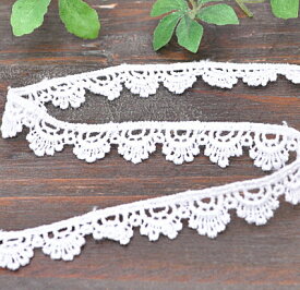 ケミカルピコレース 13m オフホワイト ■ ケミカル レース リボン テープ 手芸用レース 手作り 手芸 ハンドメイド ■