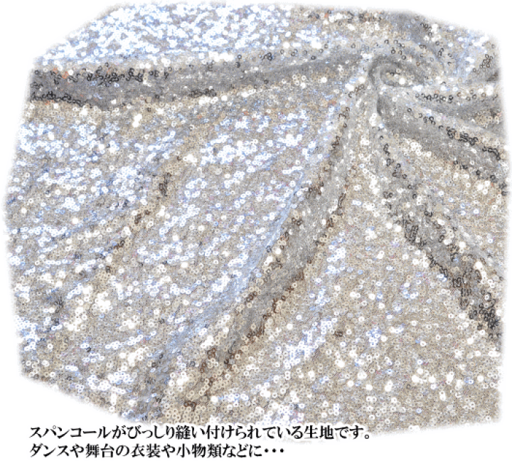 楽天市場】145cm幅 スパンコール 生地 2ミリ 全3色 ダンス 衣装