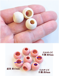 ループエンド15mm8個全10色《向き巾着袋ひもの先紐プラスチック手作り手芸ハンドメイド》