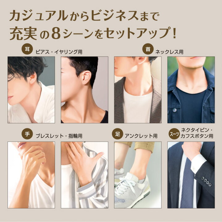 楽天市場】着画作成キット 男性 モデル フォト フルセット 8パターン 