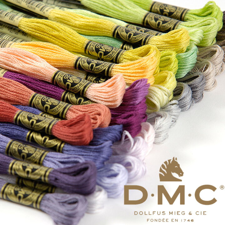楽天市場】（完売しました） 【在庫限り】 DMC 刺繍糸 25番 1カセ 8m 