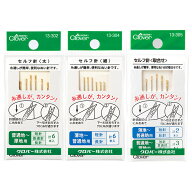 クロバー セルフ針 太 細 取合せ 全3種 ■ Clover 薄地 普通地 厚地 縫い針 針 短針 長針 普通針 道具 13…