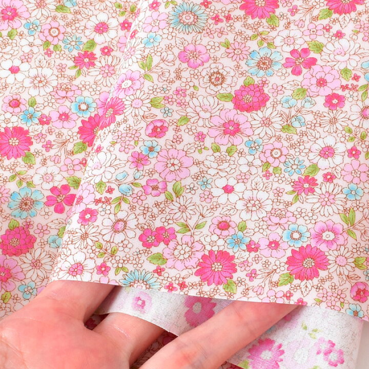 楽天市場】つや消し ラミネート 生地 小花柄 全8柄 □ 花 花柄 