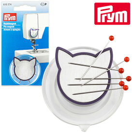 プリム マグネットピンクッション キャット ■ Prym 猫 可愛い 磁石 マグネット ピンクッション 針やすめ 収納 針 ソーイング 道具 610274 初心者 ハンドメイド 手芸 手作り ■
