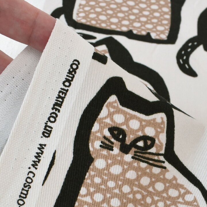 楽天市場】ツイル 生地 フォレスト キャット □ 猫 ねこ 可愛い 北欧風  