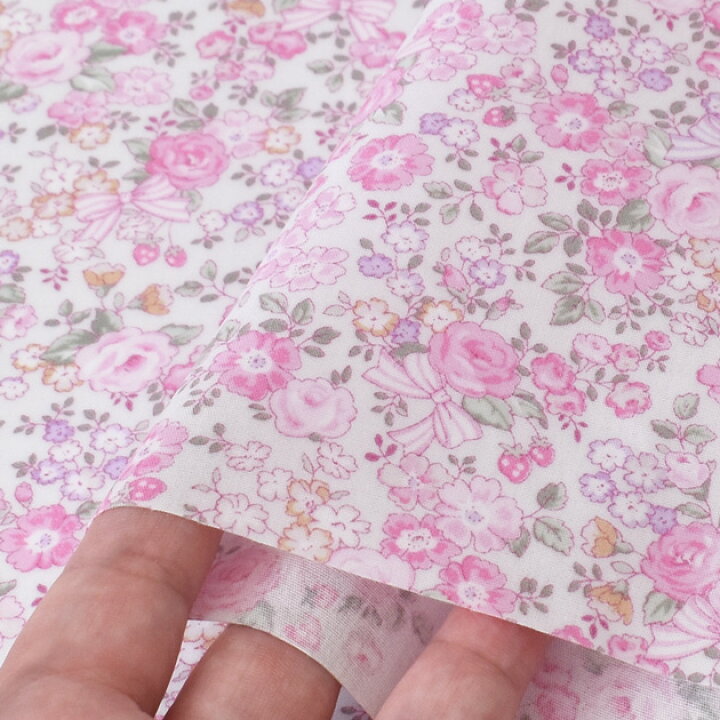 楽天市場】つや消し ラミネート 生地 ローズ と リボン □ FIND ME 花 