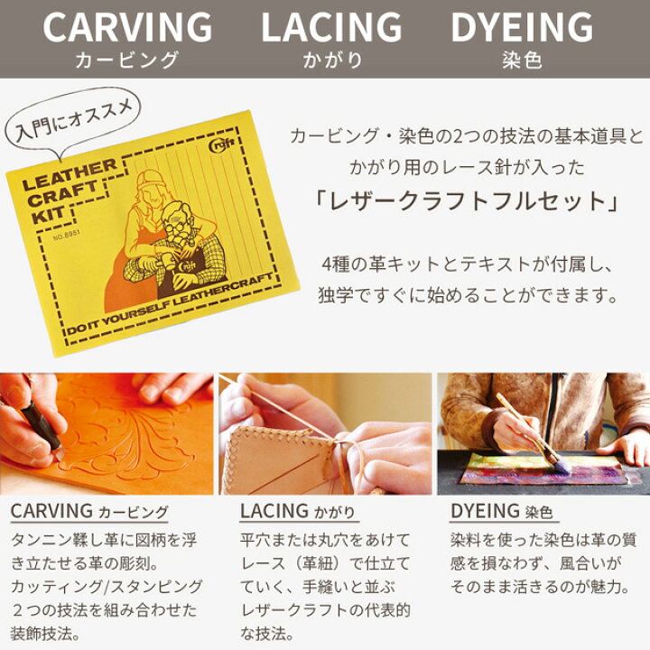 楽天市場】クラフト社 レザークラフトキット 宅配便送料無料 □ 入門 