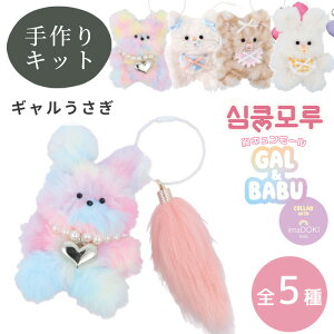 モール ドール 胸キュン モール GAL & BABU キーホルダー キット 全5種 ■ imaDOKI kids 2025 人形 アニマル 猫 くま うさぎ ねこ ネコ メイキングトイ モールキット キッズ こども クラフト 清原 KIYOHAR