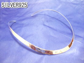 横浜最新 シルバーSILVER925♪魅惑の銀チョーカー 41.5cm 巾5ミリ 20.2g メンズレディース ネックレス 送料無料84