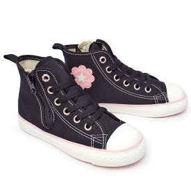 コンバース チャイルドオールスター N フラワーパッチ Z HI キッズスニーカー 子供靴 ファスナー式 ハイカット CONVERSE CHILD ALL STAR N FLOWERPATCH Z HI tksn