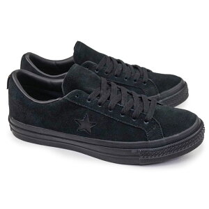 コンバース 防水 レザー スニーカー メンズ ワンスター ゴアテックス シンプル ブラックモノクローム 黒 スエード CONVERSE ONE STAR GORE-TEX