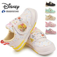 ディズニー ベビー スニーカー DN B1318 子供靴 キッズ ムーンスター ベルクロ スパンコール 軽量 Disney…