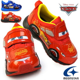 ディズニー カーズ キッズシューズ DN C1323 マジック式 子供靴 キャラクター 映画カーズ ムーンスター スニーカー Disney Cars Moon Star