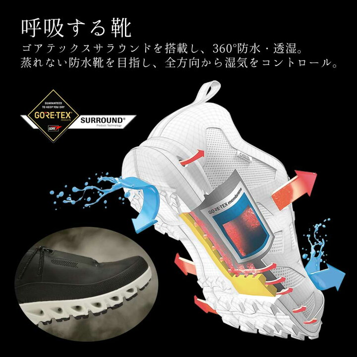 楽天市場】エコー 靴 防水 スニーカー メンズ マルチベント 880124 