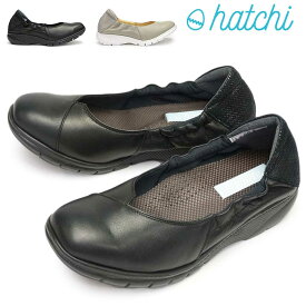 ハッチ スニーカー レディース 12064 日本製 フラットシューズ 婦人靴 レザー hatchi