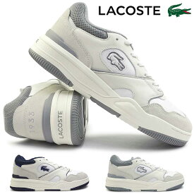 【ポイント最大10倍セール】ラコステ スニーカー メンズ LINESHOT 124 1 SMA 47SMA0062 本革 レザー LACOSTE