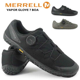 メレル メンズ スニーカー ベイパー グローブ 7 BOA 素足 ダイヤル式 アウトドア ベアフットシューズ MERRELL VAPOR GLOVE 7 BOA 26秋冬新作
