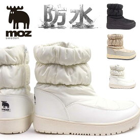 モズ スノーブーツ レディース MZ5291 防水 ショートブーツ ウィンターブーツ 防寒 防滑 キルティング 雪国 moz 25秋冬新作