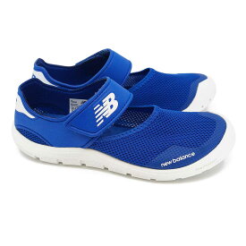 ニューバランス キッズ サンダル Y208 6B8 青 ジュニア メッシュ マジックテープ スポーツサンダル new balance 208 Hook and Loop 26春夏新作
