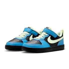 ナイキ キッズ スニーカー コート ボロー LOW リクラフト PS DV5457-012 ブルー 子供 スポーティー NIKE COURT BOROUGH LOW RECRAFT 26春夏新作