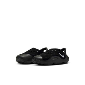 ナイキ キッズ サンダル アクアスウッシュPS FN0876 002 男の子 女の子 黒 軽量 NIKE Aqua Swoosh PS