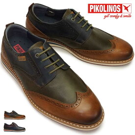 【ポイント最大10倍セール】ピコリノス 靴 メンズ ウイングチップ アヴィラ PK-456 M1T-4191C1 カジュアル PIKOLINOS AVILA