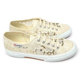 スペルガ スニーカー レディース S008YA0 2750 MACRAMEW レース 花柄 イタリア セレブ リゾート フラワー SUPERGA