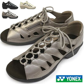 ヨネックス サンダル ウォーキング レディース SDL14 撥水 ファスナー 婦人靴 3.5E 幅広 YONEX