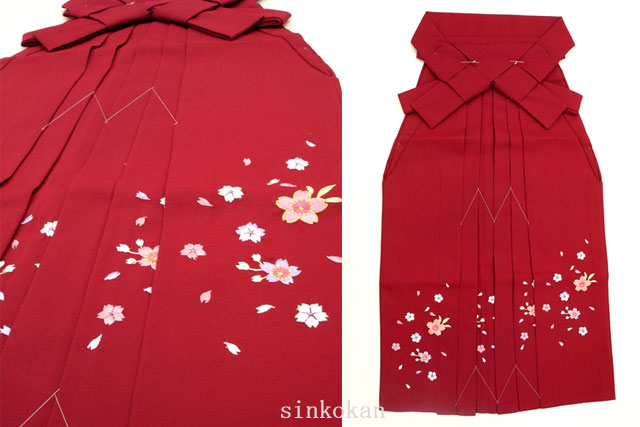 七五三やお祝い着物に 七五三 7歳女の子用 限定タイムセール 刺繍 7007 ワインレッド 美しい 袴