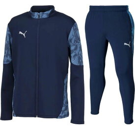 【PUMA】プーマ TEAMCUP トレーニングウェア 上下セット 660105-660106 06 プーマネイビー メンズ 吸汗速乾 ドライCELL サッカー ジャージ