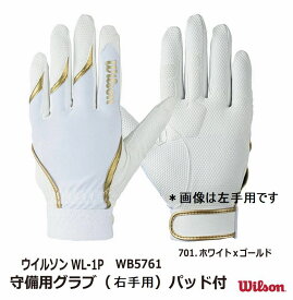野球：ウィルソン WILSON 少年用アンダーグローブ(右手用) ジュニア パッド付 WB5761Rjr 限定品【 野球 守備用手袋】【ネコポス発送】【刺繍加工代無料】【 ナカジマスポーツ 】ウイルソン 左投用 サウスポー用 JR 小学生 スポ少 子供 ソフトボール