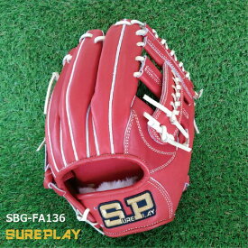 野球：シュアプレイ SUREPLAY【限定品】【フィニッシュエアシャーレザー】 一般用 硬式グラブ SBG-FA136 ROR/CA【NEWラベル】【送料無料】【型付け無料】グローブ 右投げ 新【 ナカジマスポーツ 】