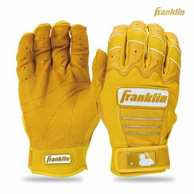 野球：フランクリン CFX プロ ハイライト バッティンググローブ イエロー 手袋 両手 Franklin CFX Pro HI-Lite Batting Gloves バッティンググラブ バチグロ【ネコポス送料無料】【刺繍加工代無料】【刺繍2文字まで対応可能】【 5月お買い物マラソン 】20895【WBC】