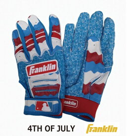 野球：フランクリン FranklinCFX 2025アニバーサリーシリーズ【 4TH OF JULY】20371.独立記念日 限定カラー数量限定 バッティンググラブ バッティンググローブ バチグロ 本革 【ネコポス送料無料】【刺繍加工代無料、刺繍1文字まで】【 #WBC 】