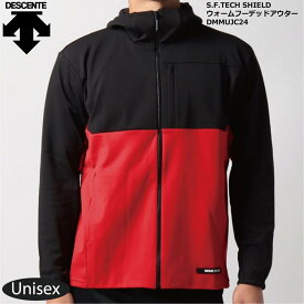 DESCENTE（デサント） S.F.TECH SHIELD ウォームフーデッドアウター ムーブスポーツ Move Sport movesport メンズ ウェア ジャージ スウェット トレーニング トレーニングウェア ブランド DMMUJC24 RD 保温 メンズ【 ナカジマスポーツ 】