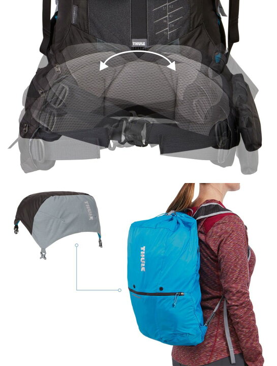楽天市場】THULE スーリー バックパック 222202 GUIDEPOST 65L 