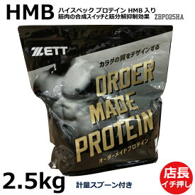 【国産】ハイスペック プロテイン HMB 2.5kg ZBPO26HA グレープフルーツ風味　ZETT ゼット サプリメント/プロテイン/栄養補助食品/筋肉/筋トレ/筋肥大/プロテインパウダー/ビタミン配合【 ナカジマスポーツ 】