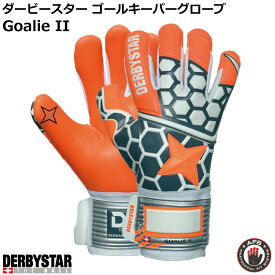 サッカー：ダービースター DERBYSTAR Goalie II ゴーリー2　ゴールキーパーグローブ　Nr.2525　orange green white【2020】ゴールキーパーグラブ【 ナカジマスポーツ 】